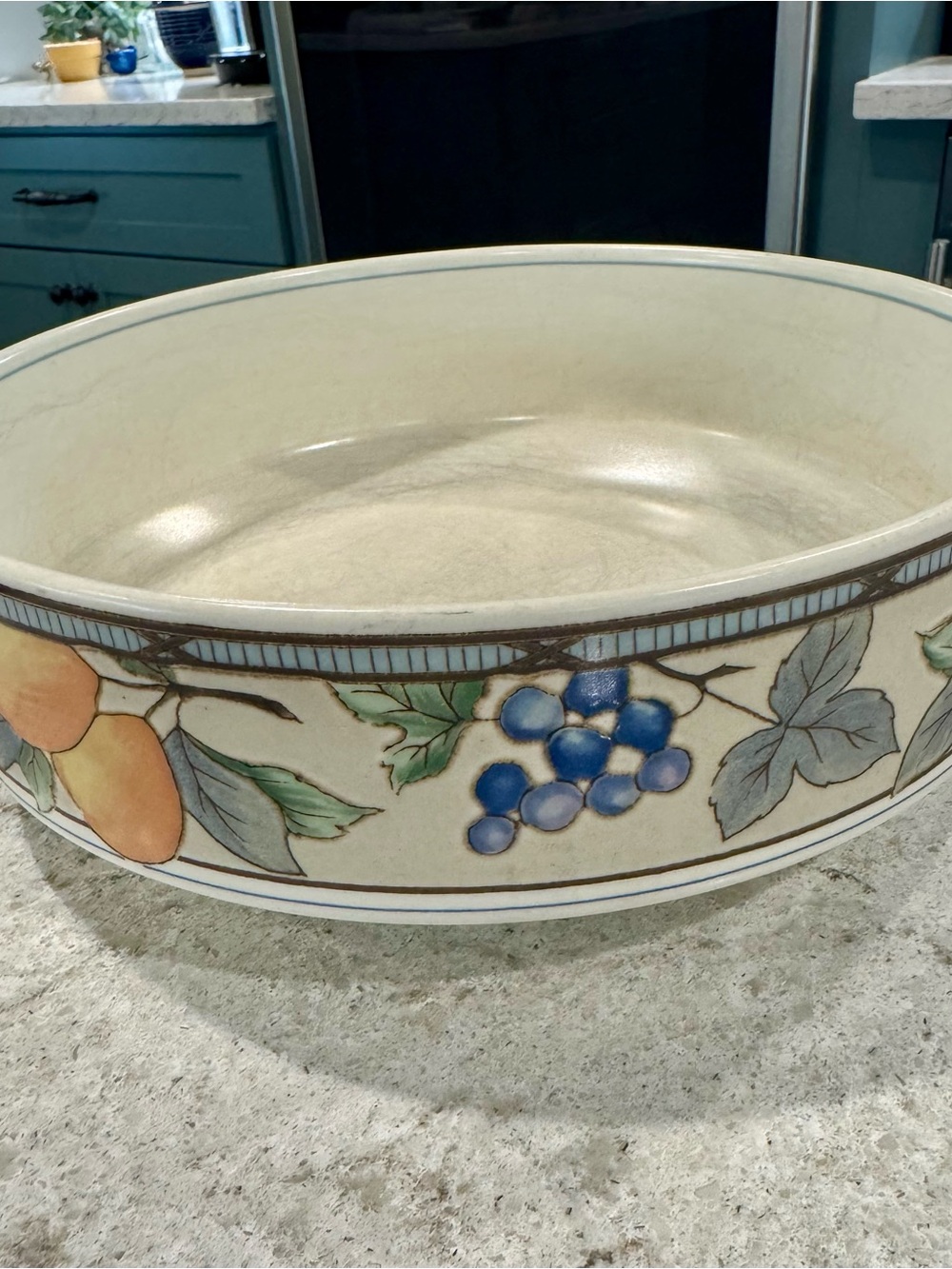Mikasa Intaglio CAC29 Garden Harvest 8 1/4" Vegetable Serving Bowl